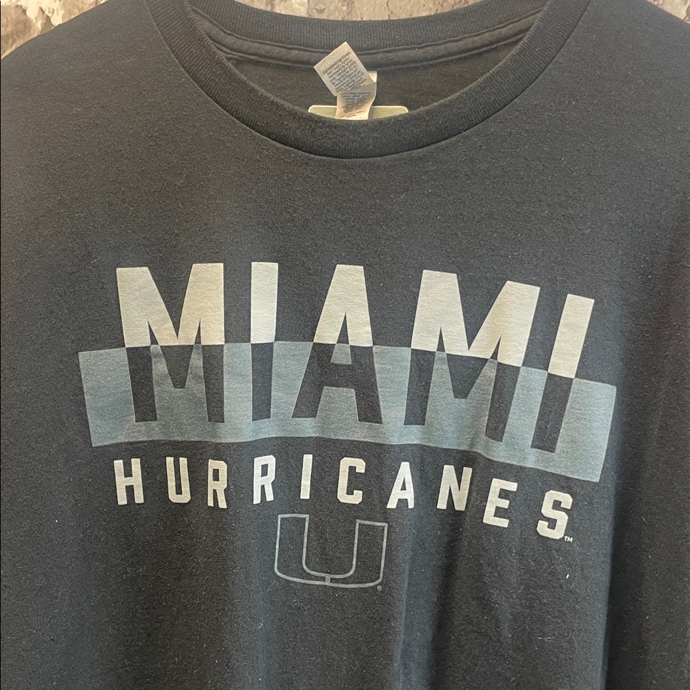Miami Hurricanes‎ Black T-Shirt